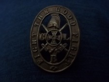 CHURCH LADS BRIGADE CAP BADGE VOIDED TYPE