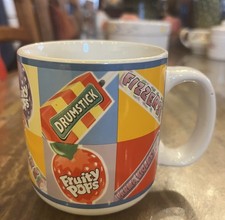 1990s Retro Coffee Mug Classic Sweets Advertising Swizzels Drumstick Fruity Pops