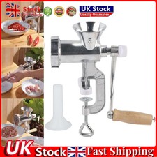 Heavy Duty Manual Sausage Maker Meat Mincer & Grinder Hand Operated Kitchen Tool