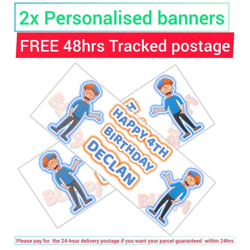 Blippi personalised - x2,