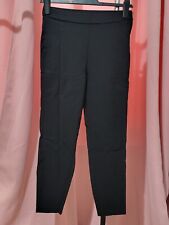 LADIES BLACK STRETCHY TROUSERS SIZE 10 MATALAN
