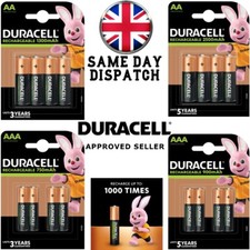 Duracell Rechargeable Batteries AA AAA Ultra NiMH Duralock Stay Charge Battery
