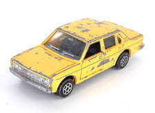 Alme Fiat 132 Yellow Toy Car Model Collectable Vintage Opening Doors Rare