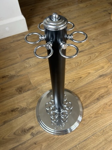 Black and chrome free standing - and,