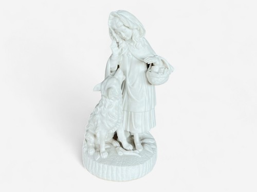 Parian porcelain red riding - porcelain,