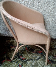 Vintage Lloyd Loom Chair - Pink - Needs Attention