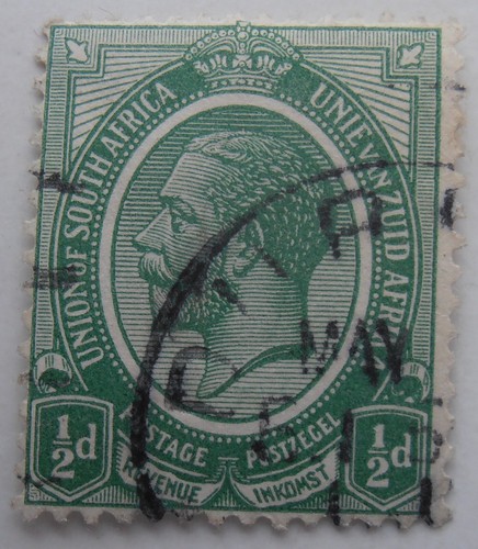 South africa stamp - 1/2d, stamp.