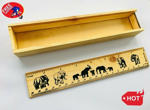 Wooden pencil case box vintage - pencil,