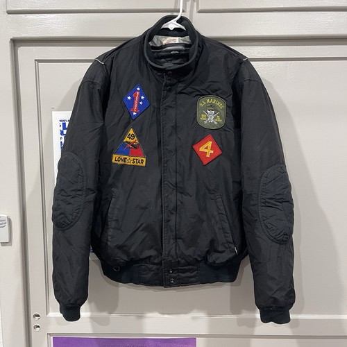 Vintage army patch bomber - vintage,
