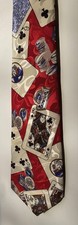 Gio Galant Neck Tie King Of Clubs Poker Playing Card Tie Necktie  (C6)