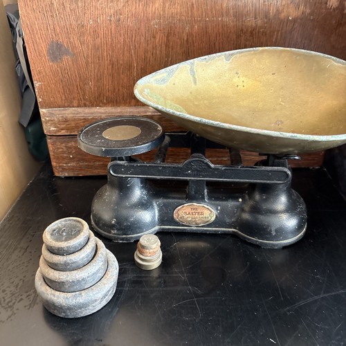 Vintage salter kitchen scales - vintage,