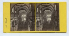 Interior Of St Pauls Cathedral Stereoview GW Wilson No 203a 