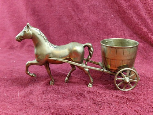 Vintage brass horse half - horse, &