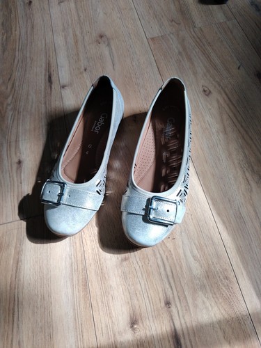Gabor gold flat ballet - gold,