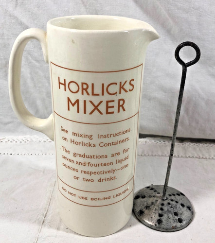 Vintage horlicks mixer ceramic - horlicks,