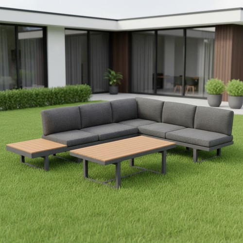 Set chairs aluminium lounge - set,