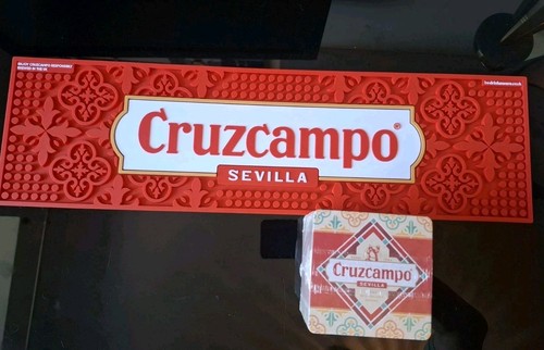 New cruzcampo rubber bar - new,