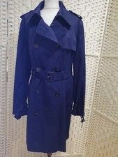 Marks and Spencer size 24 navy blue trench coat in very good condition