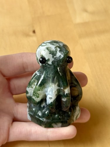 Moss agate crystal - agate, octopus