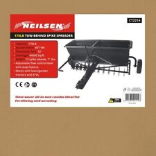 175LB Spreader Seeder Tow Behind Garden Grass Soil Fertilizer Feeder Hopper 2214