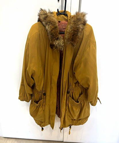 Women mustard long parka - women’s,