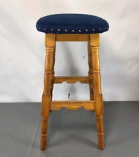 Vintage Tall Wooden Pine Stool