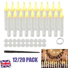 12/20x Floating LED Candles w/