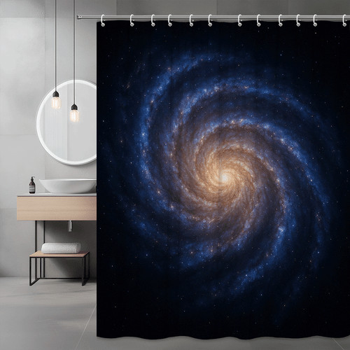 Galaxy shower curtain - galaxy,