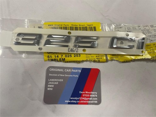 Bmw series e46 boot badge - bmw, 3