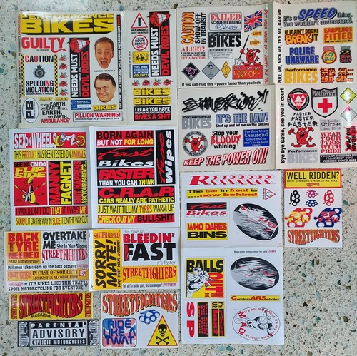 Motorcycle magazine stickers - magazine,