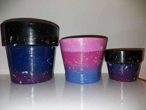 Hand painted plant - plant, pots
