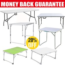 Alu/Stee Folding Portable Small Desk Outdoor Picnic Camping Table Laptop PC Desk