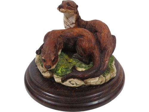 Handcrafted resin otter - handcrafted,