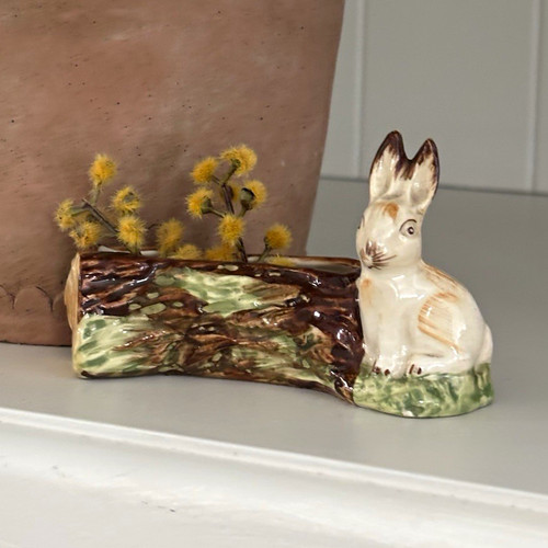 Vintage ceramic rabbit - vintage,