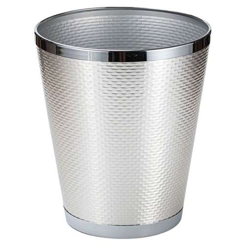 Silver metal garbage - metal, bin