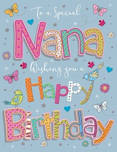 Nana handmade birthday - birthday, card