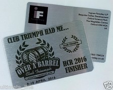 Aluminium Metal BUSINESS CARDS Membership Cards Loyalty PROFESSIONAL Printed 