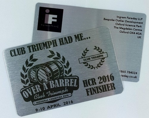 Aluminium metal business cards - metal,
