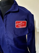 Vintage Classic Scammell Lorries Badged Boiler Suit Polycotton Overalls M 39-41"