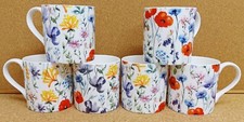 Wildflowers Meadow Mugs Set of