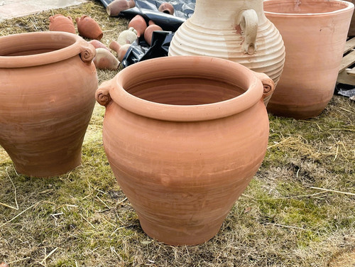 Terracotta classic amphora