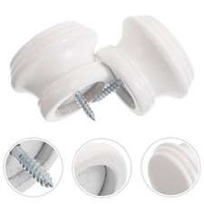  2 Pcs Curtain Rod Decorative
