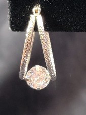 QVC 2ct Diamonique Split Hoop