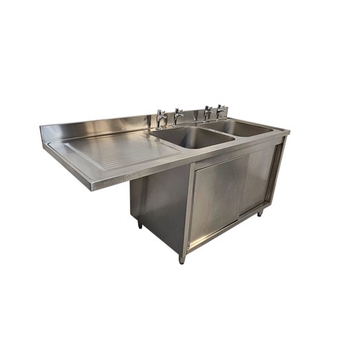 Stainless sink double - stainless,