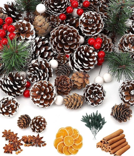 Christmas wreath making - wreath,