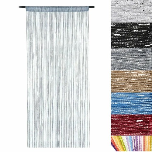 String curtain panels door fly - string,