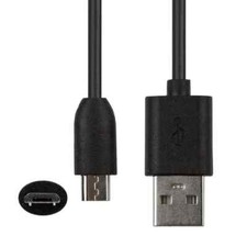 1m USB Data Charger Black