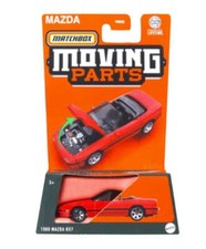 MATCHBOX MOVING PARTS 1/64 1988 MAZDA RX7 RED HVN06