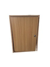Beech Lockable Wall Cabinet Supplied with 2 keys