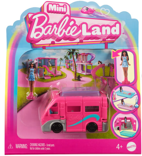 Barbie land mini - barbie, vehicle